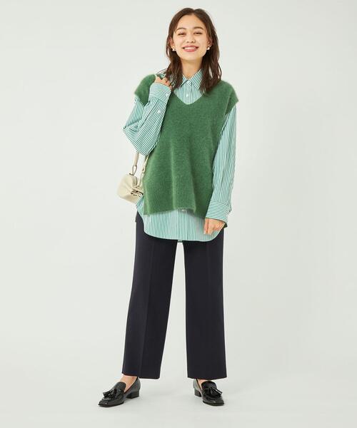 green label relaxing(グリーンレーベルリラクシング)の「サキソニー イージー パンツ(その他パンツ・レディース・ネイビー/オフホワイト/ライラック・40/38/36/34)」の17枚目の写真