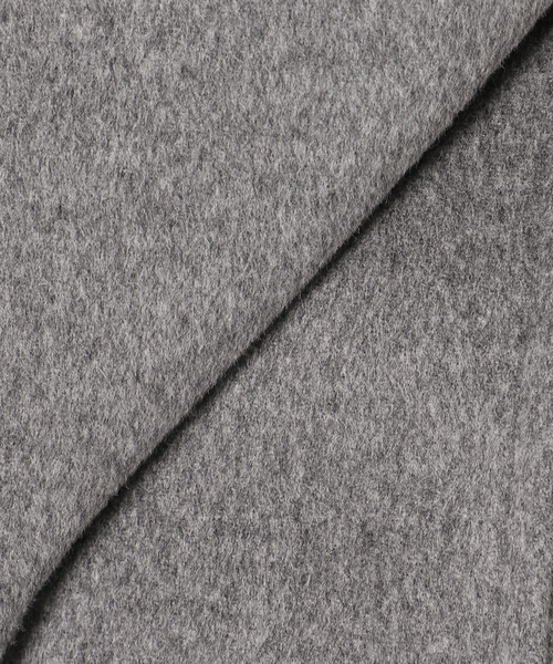 JOURNAL STANDARD（ジャーナルスタンダード）の「スーパー140ビーバーノーカラーコート（その他アウター・レディース・ベージュ系その他/ブラック系その他/ブルー/ブラック/チャコールグレー・36/38/34）」の10枚目の写真