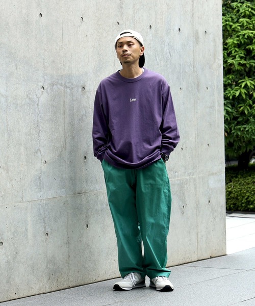 Lee（リー）の「【Lee】ミニバックロゴロンＴ（Tシャツ/カットソー・メンズ・パープル・XL/L/M）」の2枚目の写真