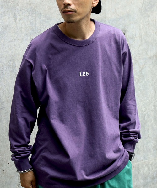 Lee（リー）の「【Lee】ミニバックロゴロンＴ（Tシャツ/カットソー・メンズ・パープル・XL/L/M）」の4枚目の写真