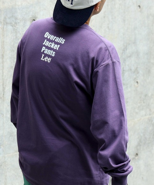 Lee（リー）の「【Lee】ミニバックロゴロンＴ（Tシャツ/カットソー・メンズ・パープル・XL/L/M）」の5枚目の写真