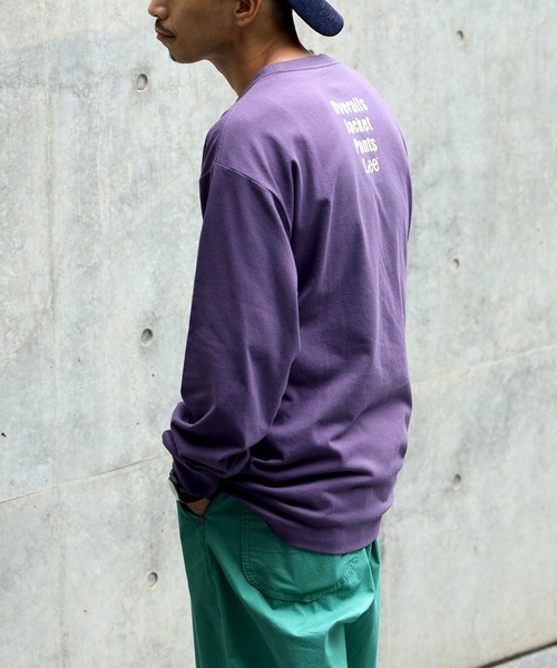 Lee（リー）の「【Lee】ミニバックロゴロンＴ（Tシャツ/カットソー・メンズ・パープル・XL/L/M）」の6枚目の写真