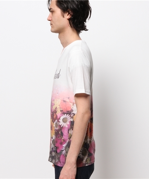 VENCEEXCHANGE（ヴァンスエクスチェンジ）の「R 花柄グラデーションTシャツ         （Tシャツ/カットソー・メンズ・オフホワイト・SMALL/LARGE/MEDIUM）」の3枚目の写真