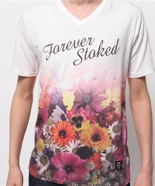 VENCEEXCHANGE（ヴァンスエクスチェンジ）の「R 花柄グラデーションTシャツ         （Tシャツ/カットソー・メンズ・オフホワイト・SMALL/LARGE/MEDIUM）」の7枚目の写真