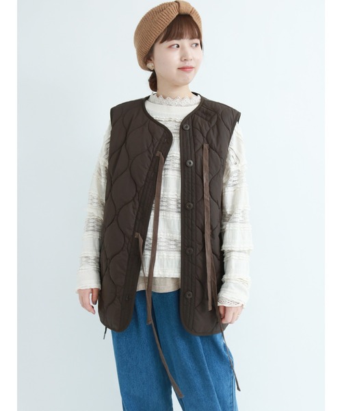 AVONTADE リバーシブルベスト M ネイビー ベージュ　美品　本日限定 ニューバランス（new balance）（メンズ）ベスト 中綿 MT1996