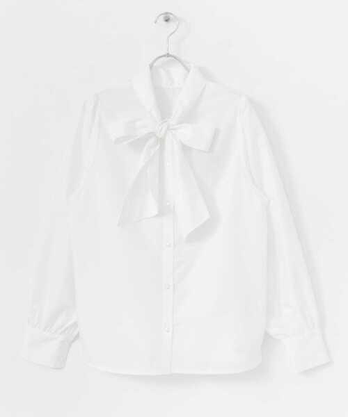 HEYUMM（ヘユム）の「2WAYボウタイブラウス（シャツ/ブラウス・レディース・オフホワイト/グリーン/ピンク系その他・ONE）」の5枚目の写真