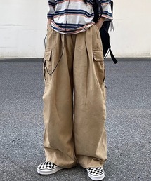 WESTBOY | サイドポケットワイドストレートミリタリーカーゴパンツWO22W2PT03【WB ORIGINALS】【2022AW】(カーゴパンツ)