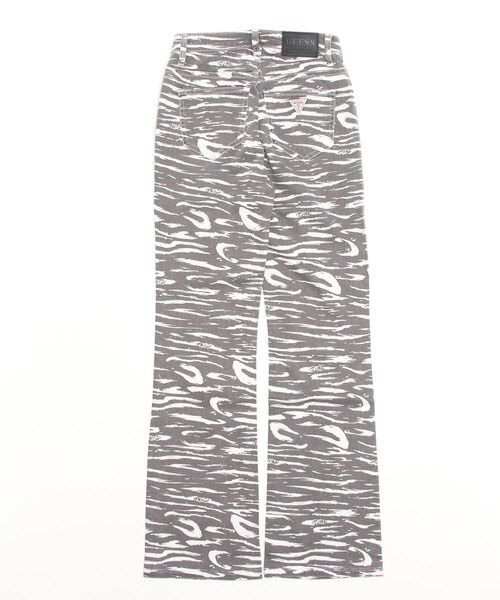 Guess（ゲス）の「GUESS Originals Zebra Printed Bootcut Pants（デニムパンツ・レディース・ブラック・27inch/26inch/25inch/24inch）」の8枚目の写真