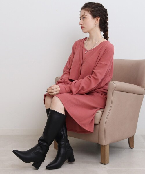 SHOO・LA・RUE(シューラルー)の「◆ポインテッドロングブーツ(ブーツ・レディース・ブラック・35/45)」の10枚目の写真