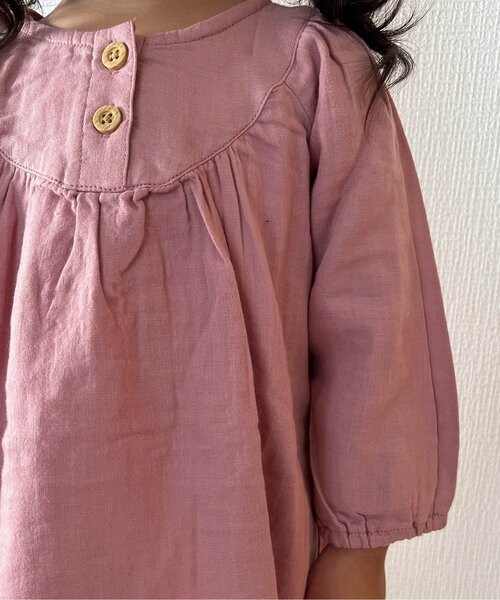 apres les cours(アプレレクール)の「WEB限定 ダブルガーゼ ワンピース_2way(ワンピース・キッズ・ローズ/その他3/ミント/イエロー・100/110/120/130/140/80/90)」の18枚目の写真