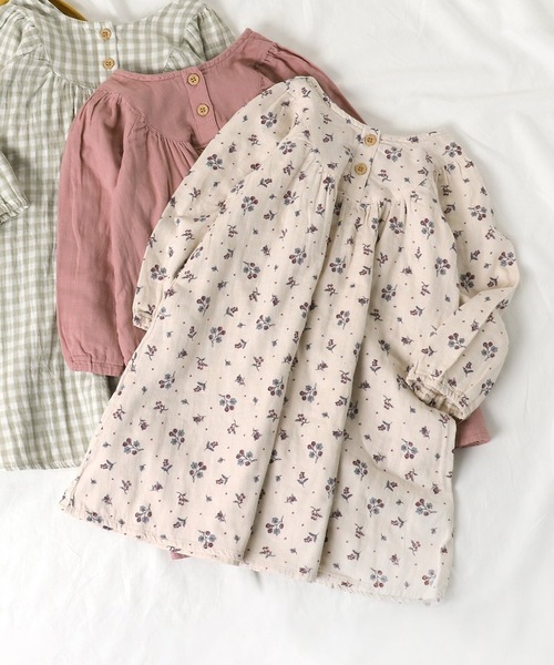 apres les cours(アプレレクール)の「WEB限定 ダブルガーゼ ワンピース_2way(ワンピース・キッズ・ローズ/その他3/ミント/イエロー・100/110/120/130/140/80/90)」の4枚目の写真