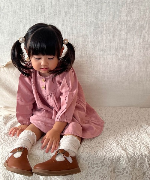 apres les cours(アプレレクール)の「WEB限定 ダブルガーゼ ワンピース_2way(ワンピース・キッズ・ローズ/その他3/ミント/イエロー・100/110/120/130/140/80/90)」の8枚目の写真