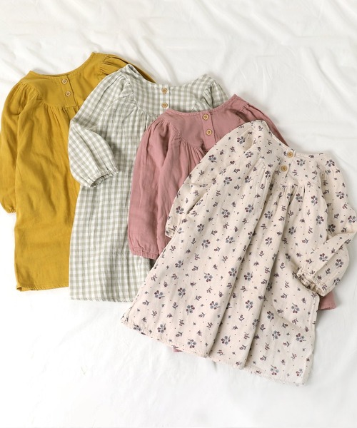 apres les cours(アプレレクール)の「WEB限定 ダブルガーゼ ワンピース_2way(ワンピース・キッズ・ローズ/その他3/ミント/イエロー・100/110/120/130/140/80/90)」の10枚目の写真