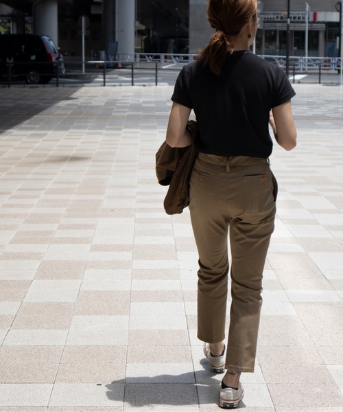 UNIVERSAL OVERALL（ユニバーサルオーバーオール）の「オフィサーパンツ 【OFFICER PANTS】（スラックス・レディース・ブラック/ベージュ/モカ/ネイビー・X-SMALL/SMALL/MEDIUM/LARGE）」の15枚目の写真