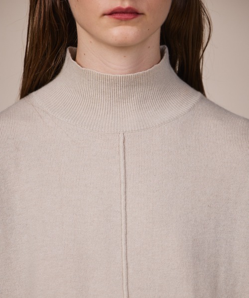 ReNorm（リノーム）の「ハイネックニットワンピース（ワンピース・レディース・モカ/ブラック/オフホワイト・S/M）」の12枚目の写真