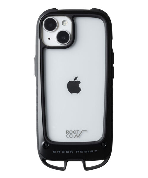 bpr BEAMS(ビーピーアール ビームス )の「ROOT CO. / GRAVITY Shock Resist Case +Hold. iPhone14 ケース(スマホケース/カバー・メンズ・オリーブ/ライトブラウン/ブラック・ONE SIZE)」の4枚目の写真