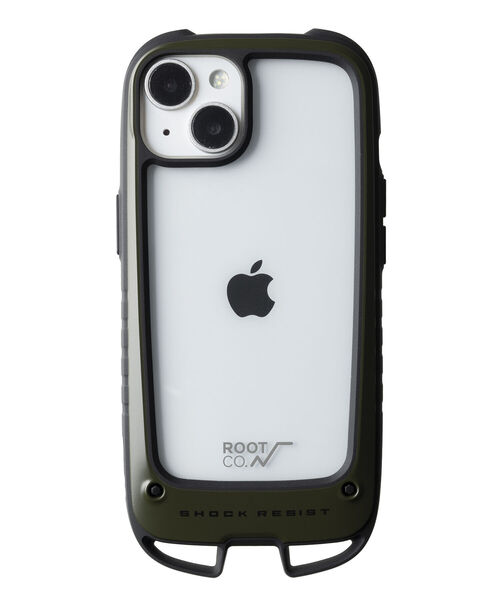 bpr BEAMS(ビーピーアール ビームス )の「ROOT CO. / GRAVITY Shock Resist Case +Hold. iPhone14 ケース(スマホケース/カバー・メンズ・オリーブ/ライトブラウン/ブラック・ONE SIZE)」の8枚目の写真