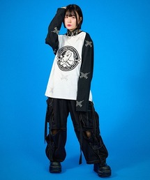 【GALFY】ガルフィー ピカピカ注射器 ロンT ロングスリーブ スタッズ GALFY (ガルフィー) ピカピカ注射器ラグランロン Tee BLUE