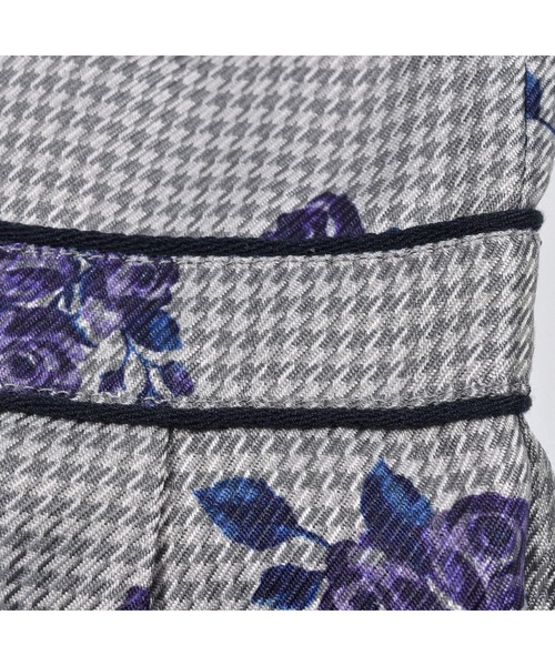 BeBe(ベベ)の「BeBe/【お揃い】千鳥チェックローズプリントワンピース(90~150cm)(ワンピース・キッズ・パープル系その他/レッド系その他・100/150/90/130/140/110/120)」の11枚目の写真