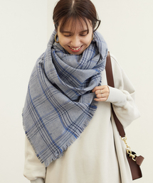 【THROW/スロー】MIX GLEN CHECK ストール