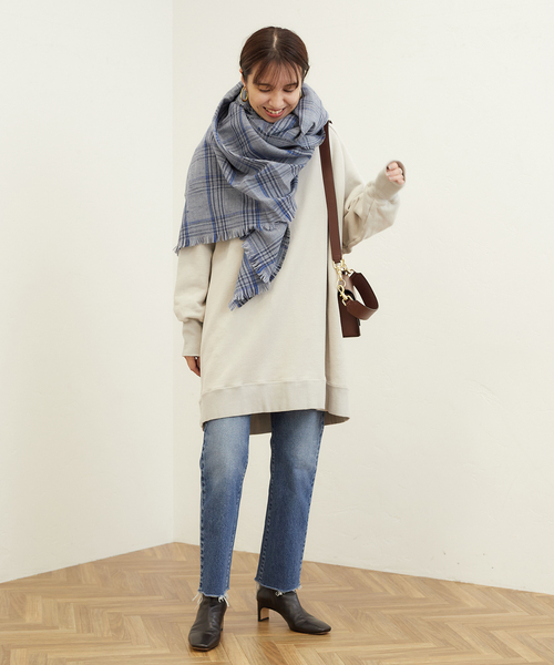 FRAMeWORK（フレームワーク）の「【THROW/スロー】MIX GLEN CHECK ストール（マフラー・レディース・その他18/その他10・FREE）」の3枚目の写真