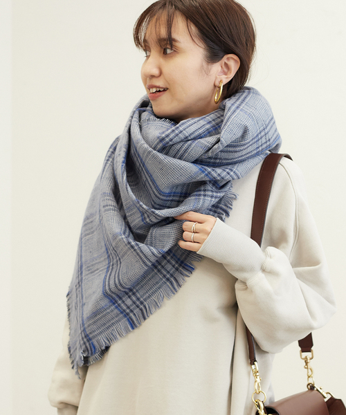 THROW/スロー】MIX GLEN CHECK ストール