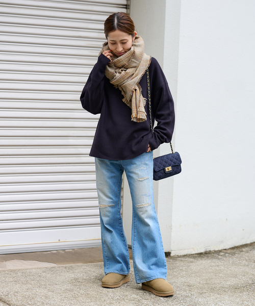 FRAMeWORK（フレームワーク）の「【THROW/スロー】MIX GLEN CHECK ストール（マフラー・レディース・その他18/その他10・FREE）」の7枚目の写真