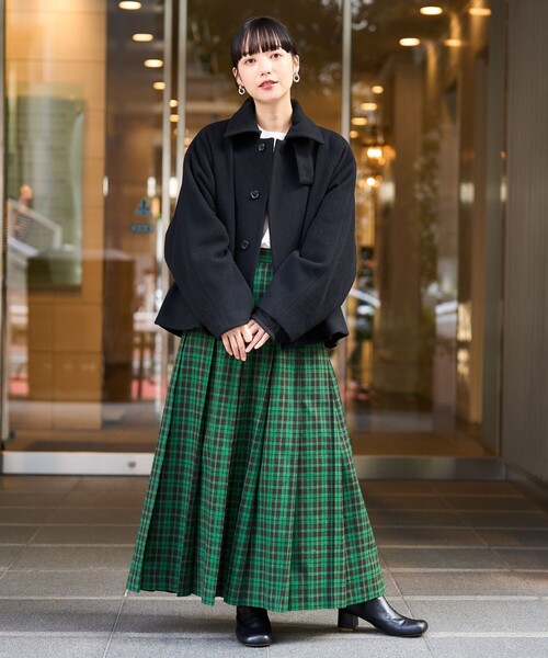 FREAK'S STORE（フリークスストア）の「one fifth/ワンフィフス TRIBE/トライブ(ショートウールコート)（ピーコート・レディース・ブラウン/ブラック・1）」の8枚目の写真