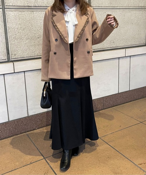 セール】フリルテーラードジャケット【ZOZOTOWN限定アイテム