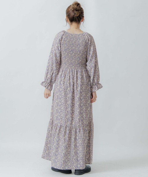 flower（フラワー）の「ロマンスブルームワンピース（ワンピース・レディース・ベージュ/ブラウン・FREE）」の9枚目の写真