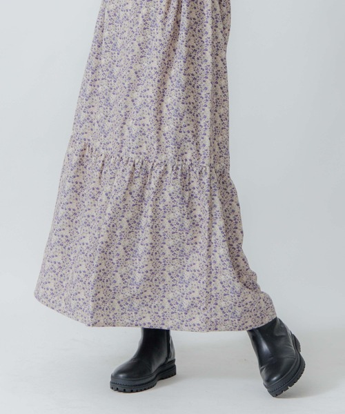 flower（フラワー）の「ロマンスブルームワンピース（ワンピース・レディース・ベージュ/ブラウン・FREE）」の5枚目の写真