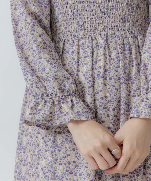 flower（フラワー）の「ロマンスブルームワンピース（ワンピース・レディース・ベージュ/ブラウン・FREE）」の10枚目の写真