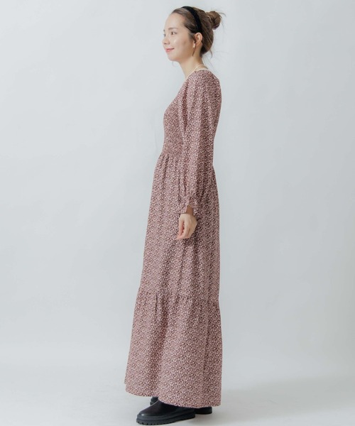 flower（フラワー）の「ロマンスブルームワンピース（ワンピース・レディース・ベージュ/ブラウン・FREE）」の15枚目の写真