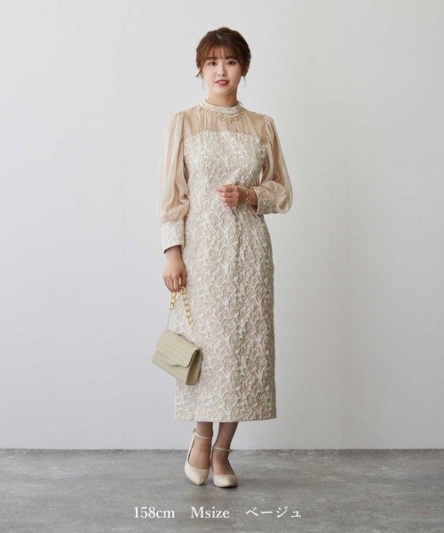 Dorry Doll（ドリードール）の「シアーパフスリーブジャガード