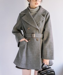 OLIVE des OLIVE | ダブルボタンジャケットコート(ステンカラーコート)