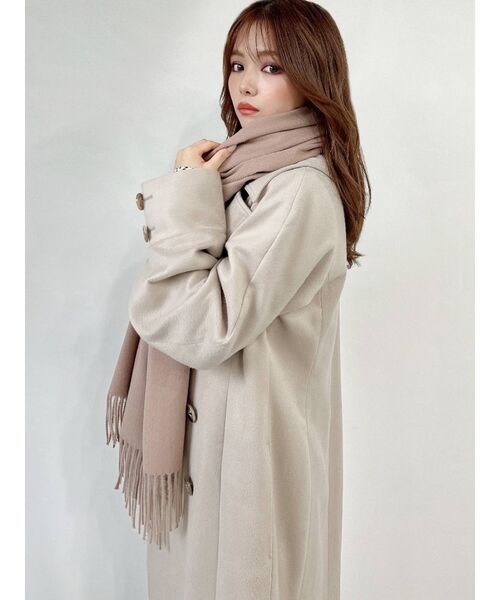 RESEXXY（リゼクシー）の「ウォーム大判ストール（ストール/ショール・レディース・ブラック/ベージュ/アイボリー・FREE）」の11枚目の写真