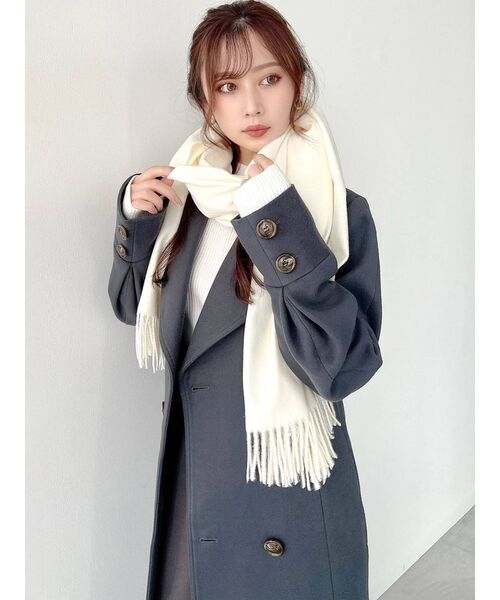 RESEXXY（リゼクシー）の「ウォーム大判ストール（ストール/ショール・レディース・ブラック/ベージュ/アイボリー・FREE）」の12枚目の写真