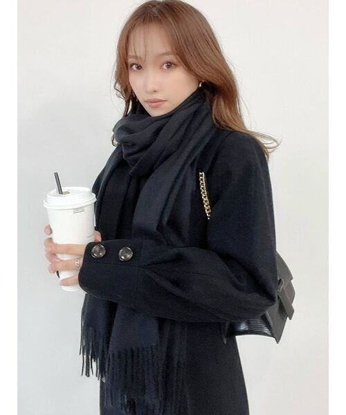 RESEXXY（リゼクシー）の「ウォーム大判ストール（ストール/ショール・レディース・ブラック/ベージュ/アイボリー・FREE）」の15枚目の写真