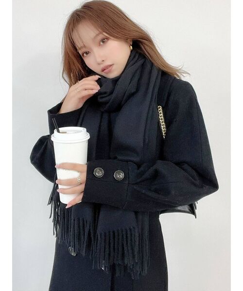RESEXXY（リゼクシー）の「ウォーム大判ストール（ストール/ショール・レディース・ブラック/ベージュ/アイボリー・FREE）」の16枚目の写真