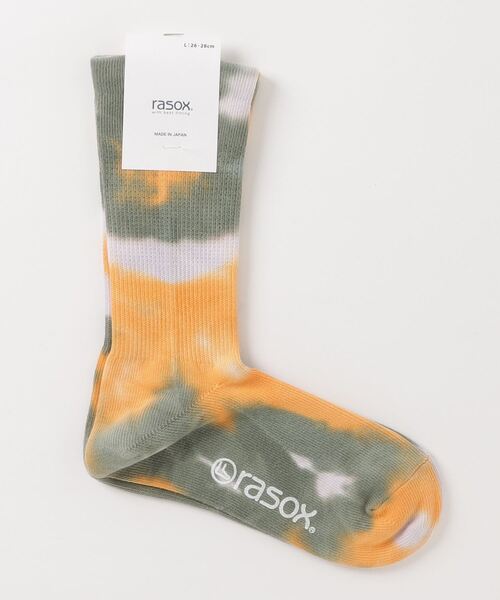 BEAVER(ビーバー)の「RASOX/ラソックス タイダイ・クルー メンズ(ソックス/靴下・メンズ・パープル/カーキ/その他13・L/M)」の1枚目の写真