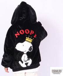 SNOOPYフェイクファーパーカー
