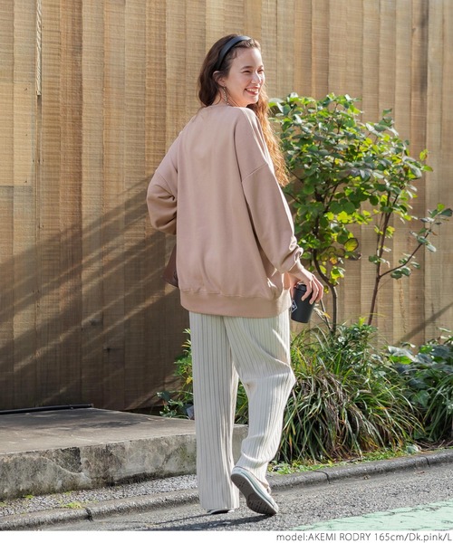 coca（coca）（コカ）の「CVC裏毛ボリューム袖スウェット（スウェット・レディース・ピンク系その他/アイボリー/ブラック/グレー・M/L）」の15枚目の写真