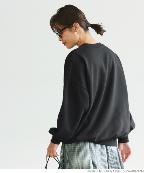 coca（coca）（コカ）の「CVC裏毛ボリューム袖スウェット（スウェット・レディース・ピンク系その他/アイボリー/ブラック/グレー・M/L）」の10枚目の写真