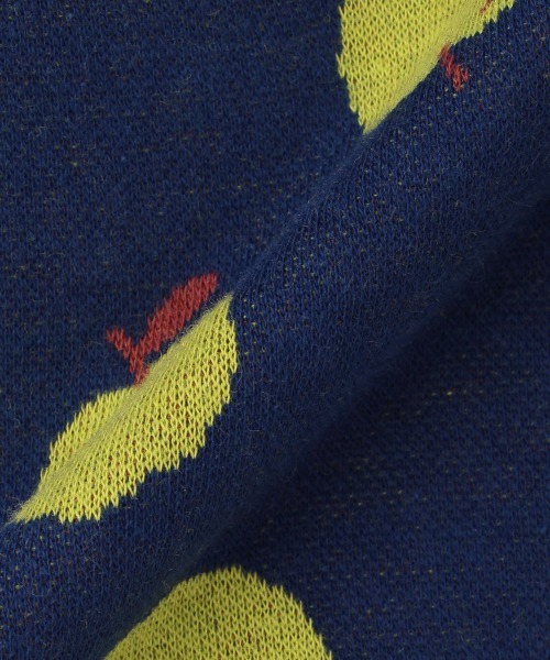 baby cheer（ベイビーチアー）の「りんごジャガードリバーシブルベスト（ベスト・キッズ・キナリ/ライトグレー・70-90cm）」の17枚目の写真