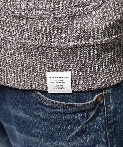 AZUL by moussy（アズールバイマウジー）の「ミニ畦ショールカーデ（カーディガン/ボレロ・メンズ・トップグレー/ブラック/ネイビー・SMALL/LARGE/X-LARGE/X-SMALL/MEDIUM）」の11枚目の写真