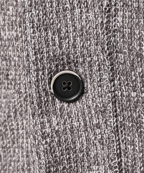 AZUL by moussy（アズールバイマウジー）の「ミニ畦ショールカーデ（カーディガン/ボレロ・メンズ・トップグレー/ブラック/ネイビー・SMALL/LARGE/X-LARGE/X-SMALL/MEDIUM）」の12枚目の写真