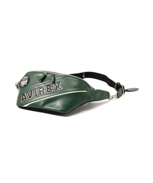 アヴィレックス　レザーボディバッグ AVIREX（アヴィレックス）の「VARSITY LEATHER BODY BAG / バーシティ