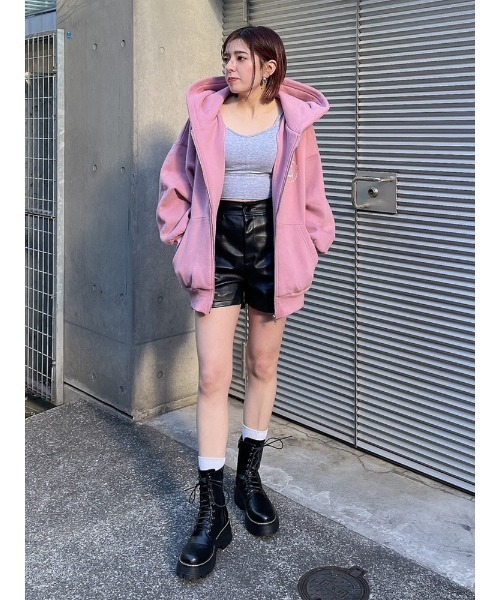 【関税込み】MSGM ピンク プリーツ フェイクレザー パンツ セール】スリットフェイクレザーSPT(その他パンツ)|ENVYM