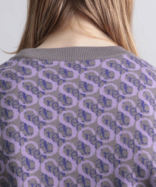 HARE（ハレ）の「ハイゲージモノグラムニット(HARE)（ニット/セーター・メンズ・ブラック/パープル・FREE）」の11枚目の写真