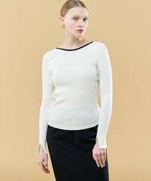 GALERIE VIE（ギャルリー ヴィー）の「コットンシルクリブ クルー